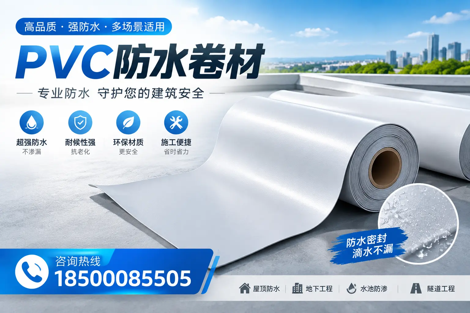 PVC防水卷材的市场竞争分析，恩施品牌选择参考